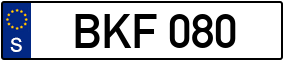 Trailer License Plate